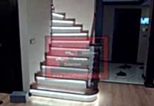Led Aydınlatmalı Ahşap Merdivenler